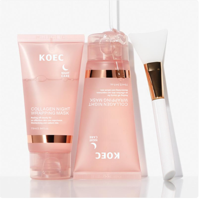 Collagen Tearing Mask With Brush Become Transparent Moisturizing